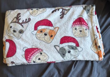 Custom Dog Christmas blanket