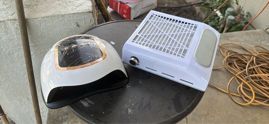 UV Nail Lamp and Nail Dust Collector Set