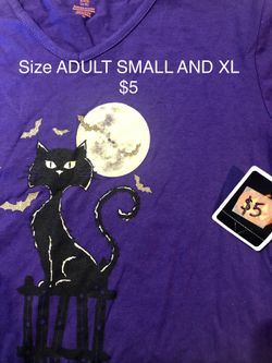 NEW Halloween Shirts size ADULT SMALL AND XL