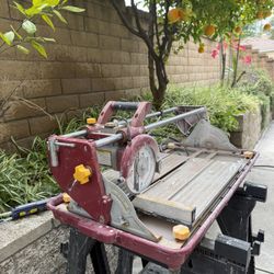 Electric tile saw 7”