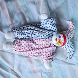 Vintage Clown Doll Stuffed Toy