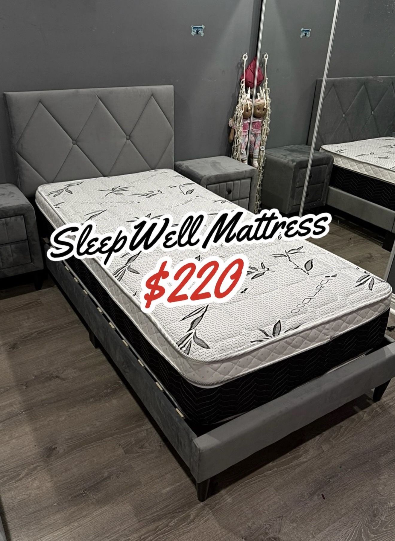 New Twin Bed With Mattress 