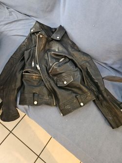 Mens leather Jacket