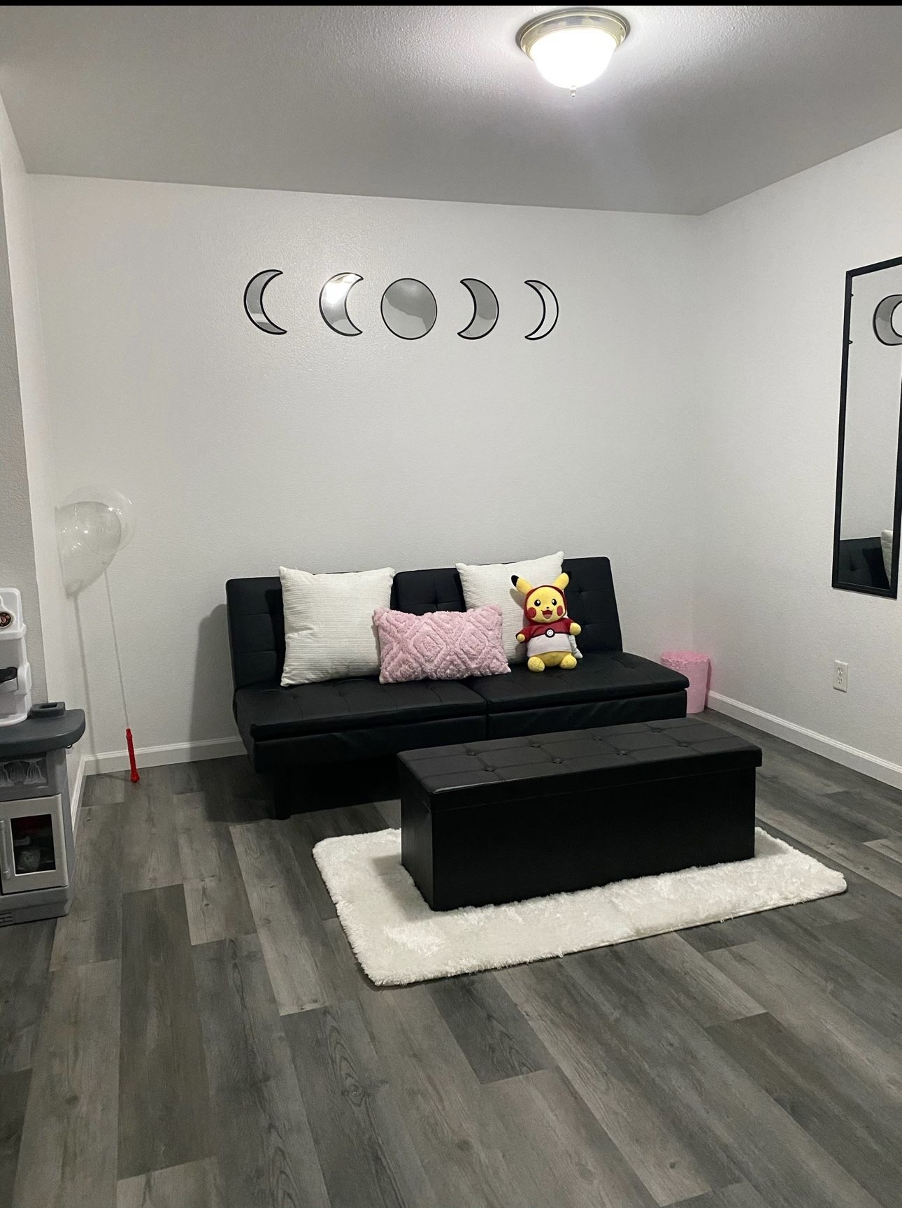 Foldable Black Couch