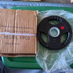 10lb Rubber Coated Weight Plate