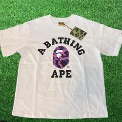 Purple X White Camo Bape Size Medium BRAND NEW
