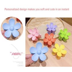 Flower Shaped Hair Clips Small Acrylic Hair Claw Clips Plastic Jaw Clips for Hair Mini Hair Clip