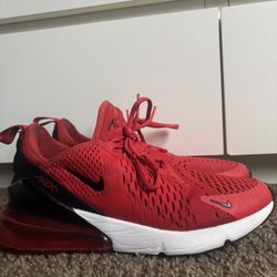 Red Nike Air Max 270s