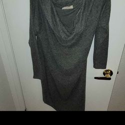 Long Grey Sweater Top - XL