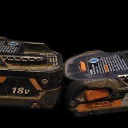 2 Ridgid Batteries
