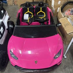 Pink 24V Kids Ride On Lamborghini with Remote 