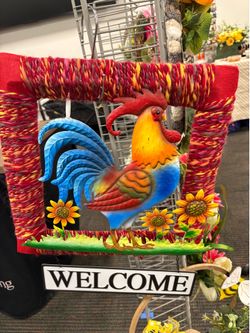 Rooster wreath