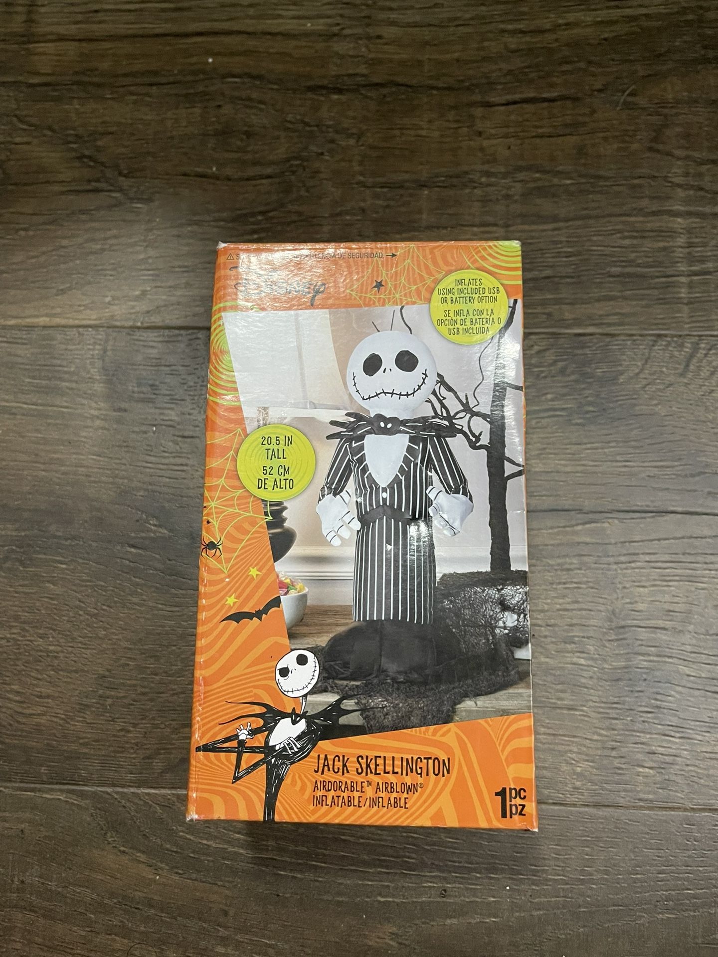 Jack Skellington Air Blowup Inflatable 20 Inches Tall