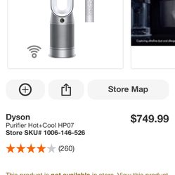 New In The box Dyson Purifier Hot+Cool HP07 