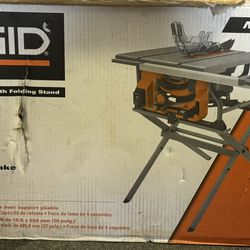 Ridgid 15 Amp 10” Table Saw 