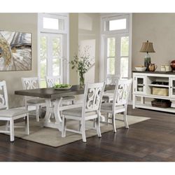Dining Table Set With 6 Chairs (Free Delivery)