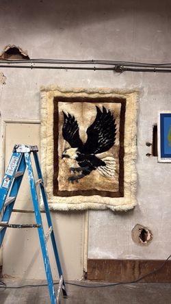 Vintage Alpaca Eagle 5’ x 4’ BIG