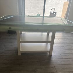 White Dining Table 