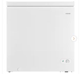 7.0 cu. ft. Manual Defrost Chest Freezer with LED Light in White, Garage Ready