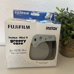 NEW FujiFilm Instax Mini 9 Groovy Camera Case Smokey White Gray