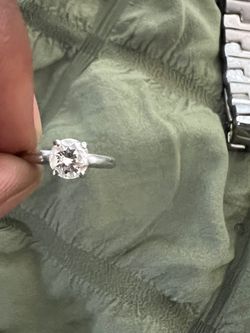 1/2 Ct platinum ring size 7