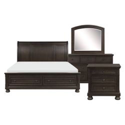 Queen SOLID WOOD STORAGE 4 PC SET 
