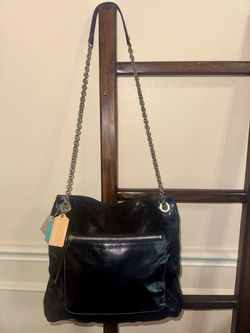 Coach Black Leather Shoulder Bag