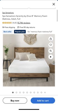 Spa Sensations Memory Foam 8in