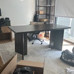 Wood Mid Century Modern Office Desk For Sale 