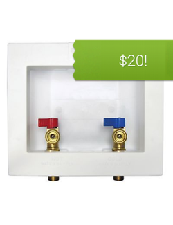 Washing machine outlet box