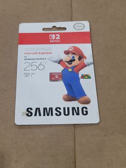 OFFICIAL NINTENDO SWITCH 2 SAMSUNG 256GB MICRO SD CARD EXPRESS BRAND NEW FACTORY SEALED