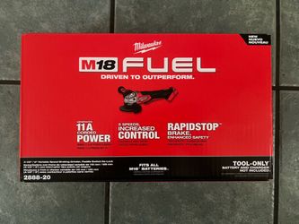 Milwaukee 2888-20 M18 FUEL 18V 4-1/2 in./5 in. Grinder with Variable Speed & Paddle Switch (Tool-Only)