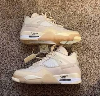 Jordan 4 Off White Sail Size 11