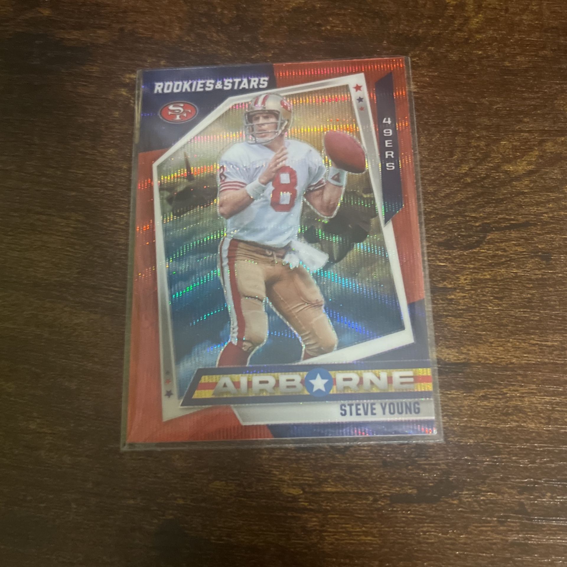 2021 Rookies And Stars Airborne Red Wave #AB-29 Steve Young