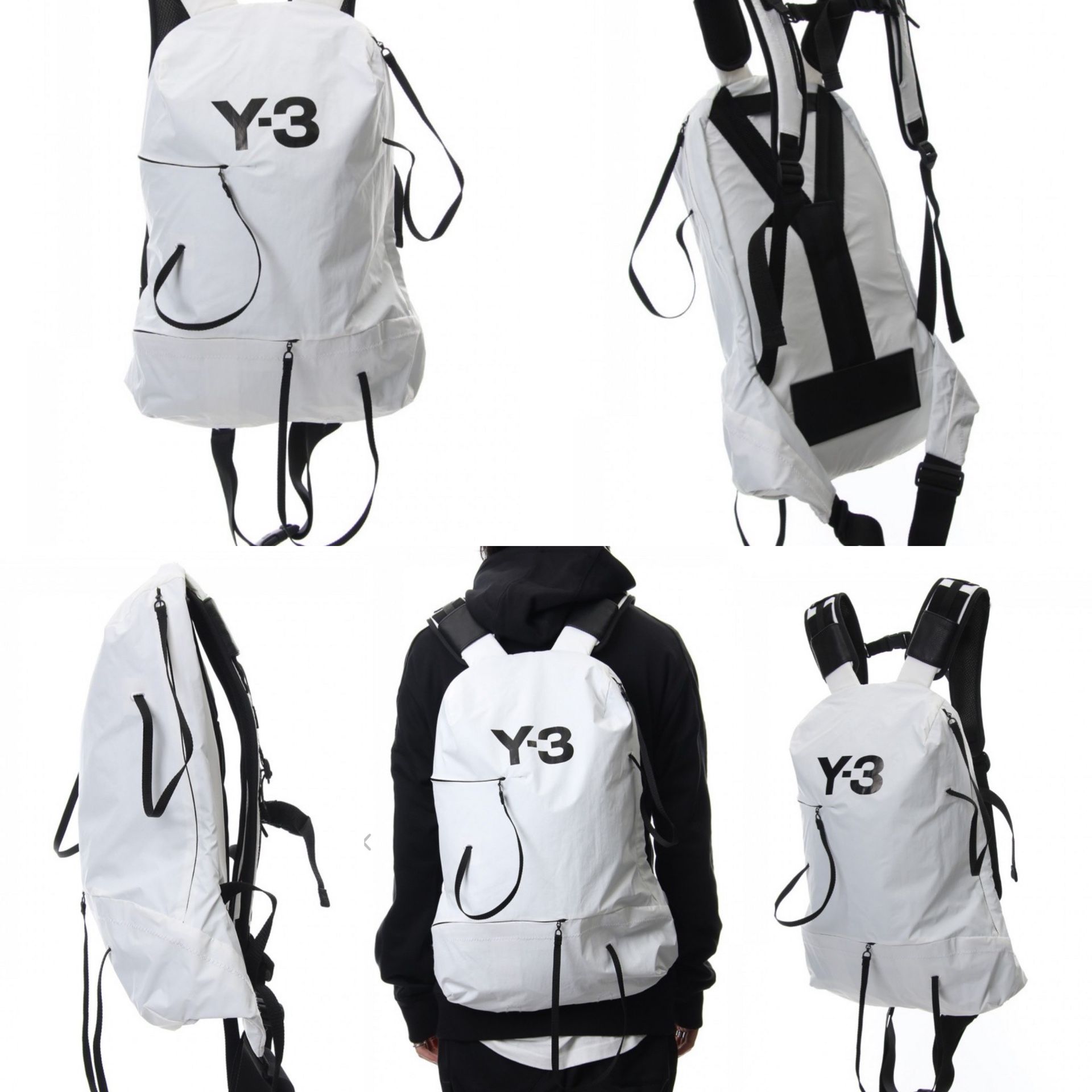 Adidas Orignal Y-3 Men Bungee Backpack White
