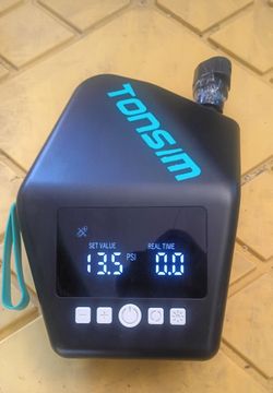Tonsim Black & Teal Electric Paddle Board Pump