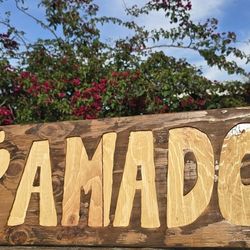 Custom Personalized  Wooden Dog Name 