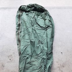 Sleeping Bag Military Camo Vintage 