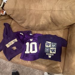 Washington Huskies 18 Month To 2T Jersey Shirt And Hoodie