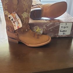 Authentic Leather SIZE 10 Cowgirl Botas 