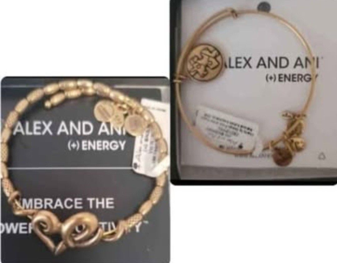 New Alex & Ani Gold Bracelets