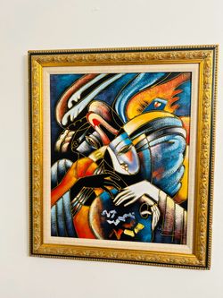 Hermosa pintura al olió sobre lienzo de Rystron