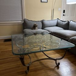 Glass Table and side table
