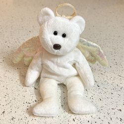 Vintage 1998 Ty Beanie Babies Halo Angel Bear