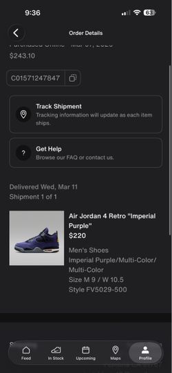 Jordan retro 4