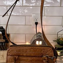 NWOT Vintage Patricia Nash Paris Leather hand bag  Convertible Satchel-crossbody