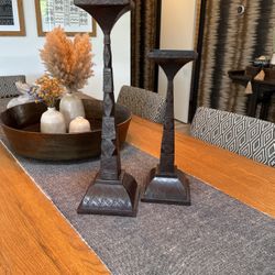 Rare! Brutalist Candle Sticks