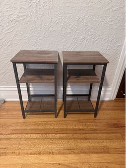 Modern Dark Wood Nightstands