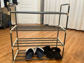 4-Tier Metal Shoe Rack Organizer