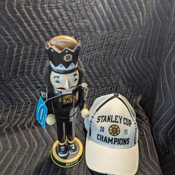 Boston Bruins Nutcracker And Stanley cup Hat